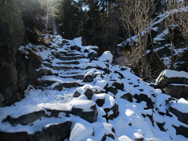 walking on campus at sunset